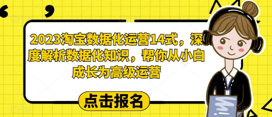 2023淘宝数据化运营14式,深度解析数据化知识,帮你从小白成长为高级运营 2023淘宝数据化运营14式,深度解析数据化知识,帮你从小白成长为高级运营