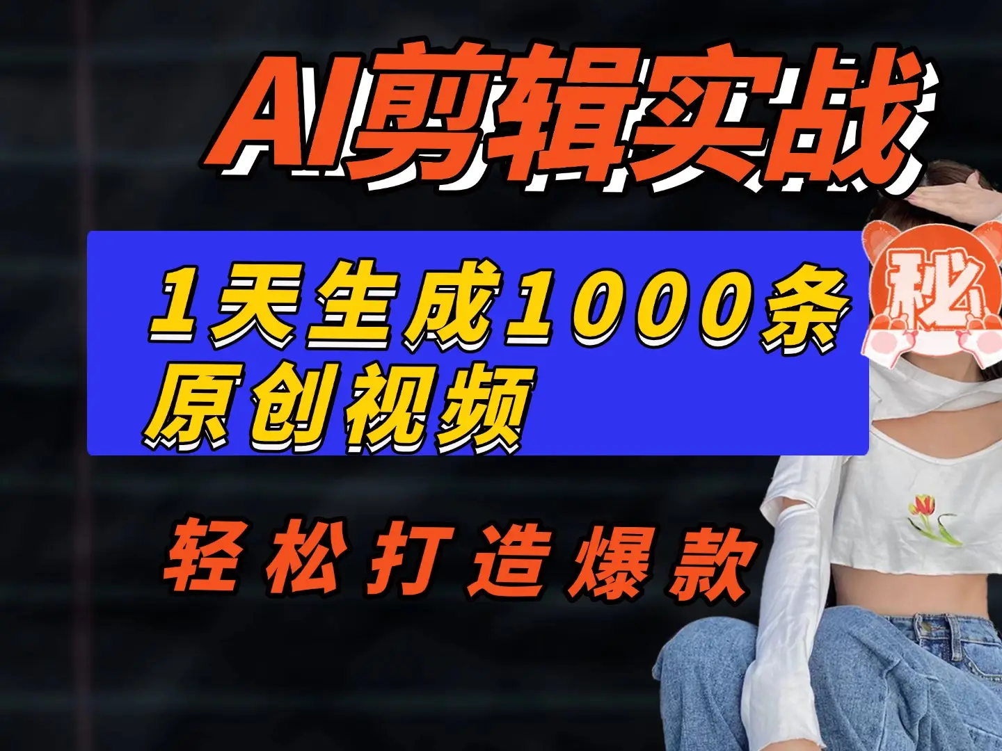 【AI剪辑实战】一天批量生成1000条冥想短视频,轻松打造爆款!-创业猫 【AI剪辑实战】一天批量生成1000条冥想短视频,轻松打造爆款!-创业猫