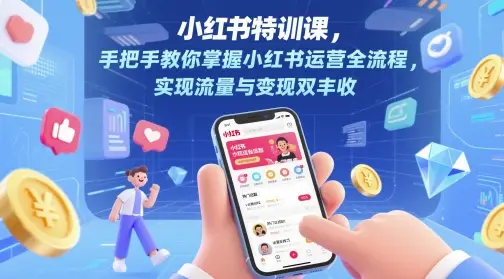 小红书特训课,手把手教你掌握小红书运营全流程,实现流量与变现双丰收-副业吧 小红书特训课,手把手教你掌握小红书运营全流程,实现流量与变现双丰收-副业吧