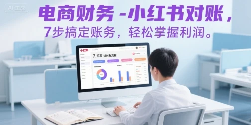 【精】电商财务-小红书对账,7步搞定账务,轻松掌握利润-副业吧