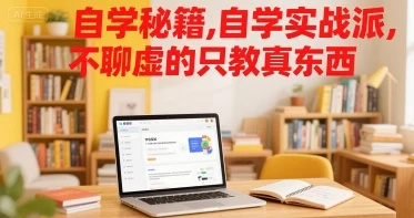 【精】自学秘籍,自学实战派,不聊虚的只教真东西-副业吧