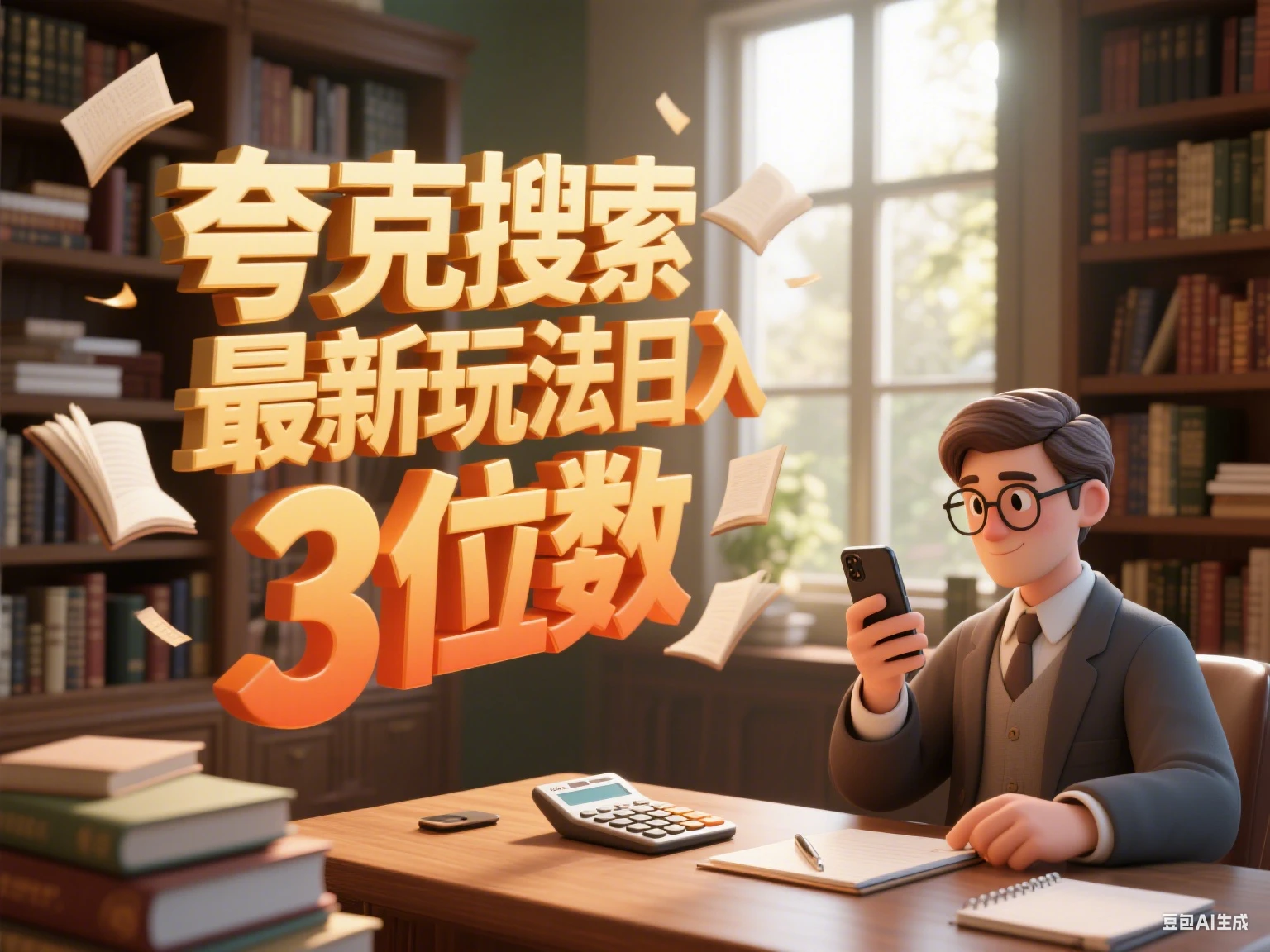 夸克搜索最新玩法日入3位数-副业吧