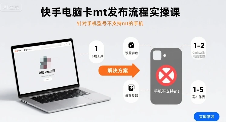 快手电脑卡mt发布流程实操课,针对手机型号不支持mt的手机-创业猫 快手电脑卡mt发布流程实操课,针对手机型号不支持mt的手机-创业猫