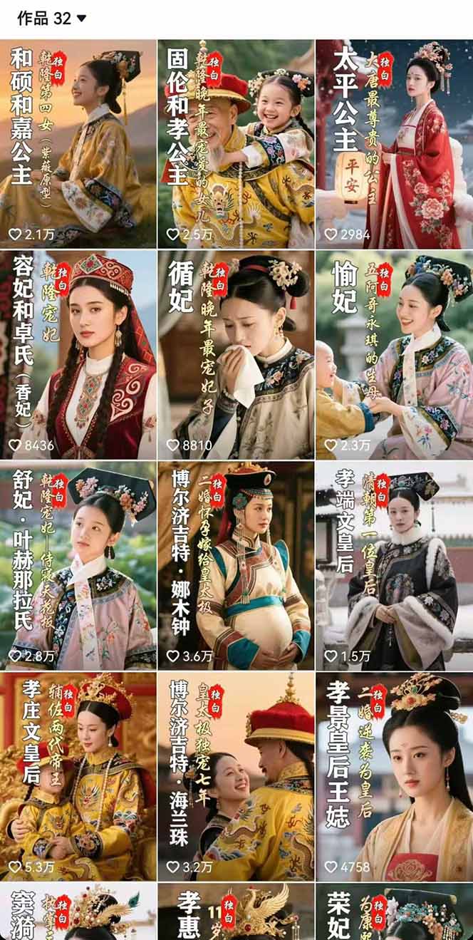 【精】一念秋辞,历史女性人物创作课:独白文案+AI克隆+蒙版剪辑,3个月涨粉22w+副业月入3w-创业猫 【精】一念秋辞,历史女性人物创作课:独白文案+AI克隆+蒙版剪辑,3个月涨粉22w+副业月入3w-创业猫