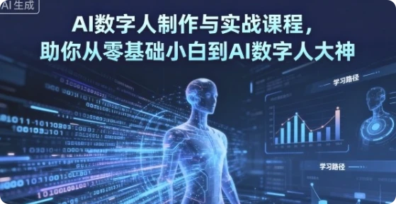 【精】AI数字人制作 从零基础到大神-副业吧