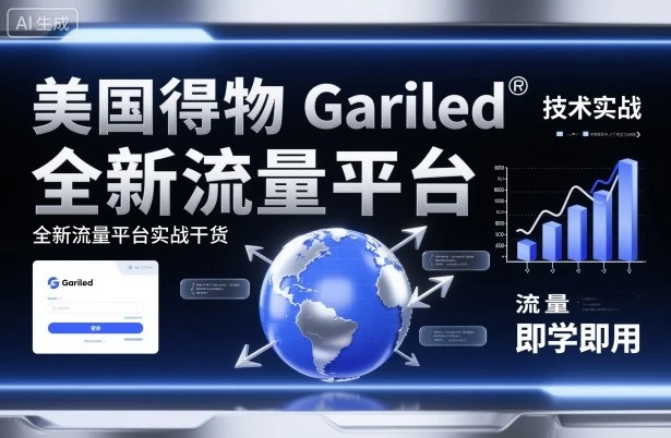 美国得物Gariled技术实战,全新流量平台实战干货,即学即用-创业猫 美国得物Gariled技术实战,全新流量平台实战干货,即学即用-创业猫