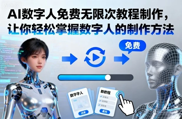 AI数字人免费无限次教程制作,让你轻松掌握数字人的制作方法-创业猫 AI数字人免费无限次教程制作,让你轻松掌握数字人的制作方法-创业猫