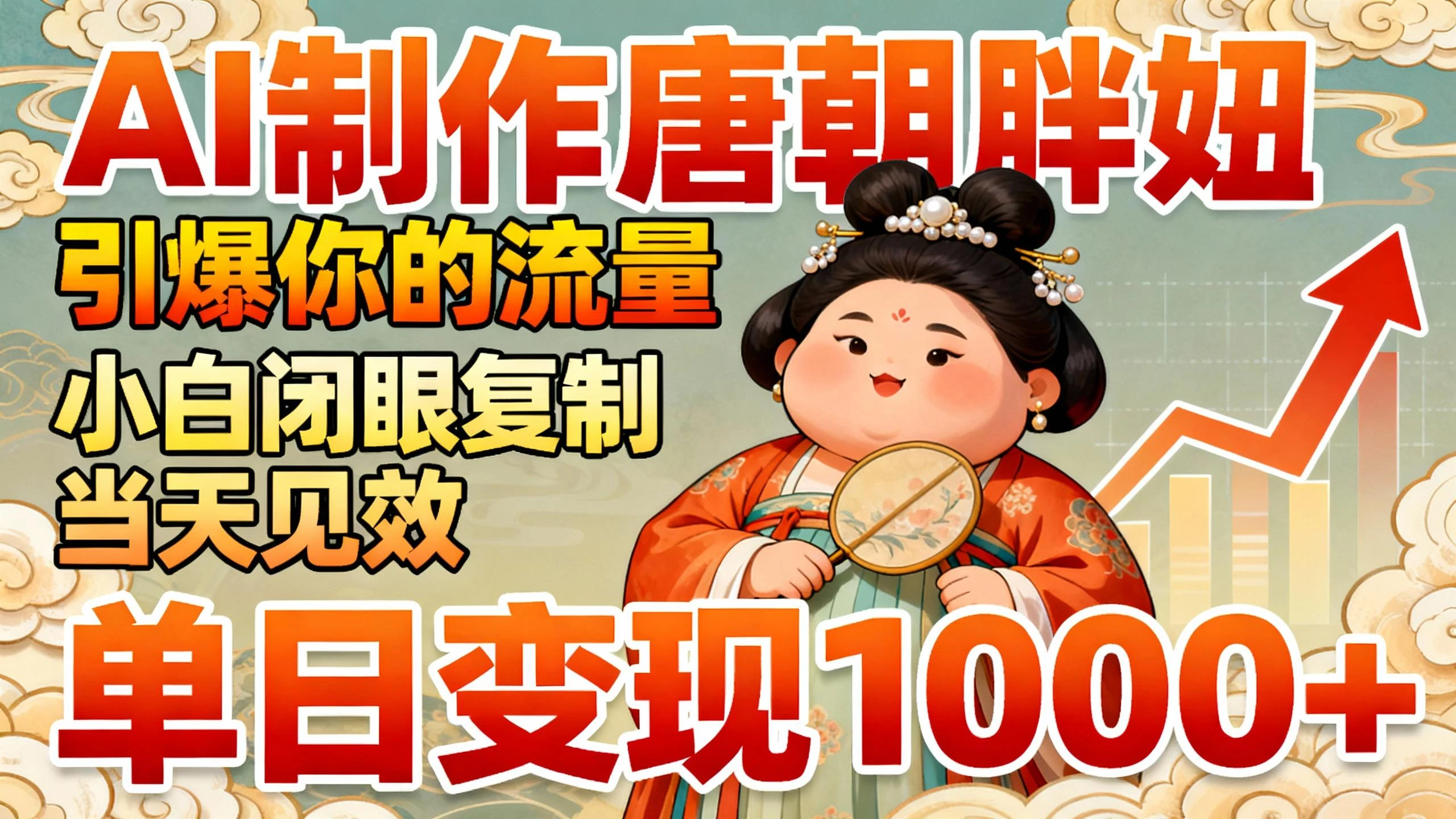 AI制作“唐朝胖妞”引爆你的流量,小白闭眼复制,当天见效,单日变现1000+-创业猫 AI制作“唐朝胖妞”引爆你的流量,小白闭眼复制,当天见效,单日变现1000+-创业猫