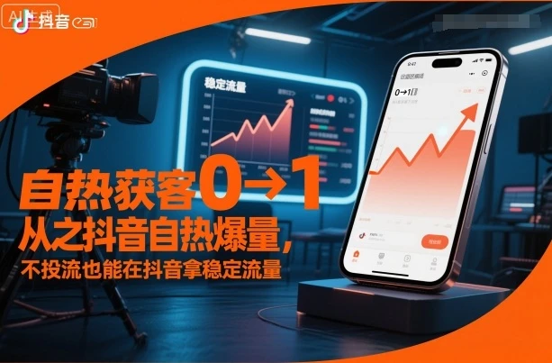 自热获客从0到1之抖音自热爆量,不投流也能在抖音拿稳定流量-副业吧