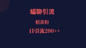 蝠聊APP引流创业粉,日引200+精准流量-副业吧