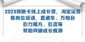 2023领跑·卡 线上成长营 淘宝运营各岗位培训 直通车 万相台 引力魔方 引流-副业吧