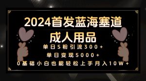 2024首发蓝海塞道成人用品，月入10W+保姆教程-副业吧
