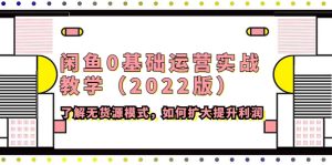 (4196期)闲鱼0基础运营实战教学(2022版)了解无货源模式,如何扩大提升利润-副业吧