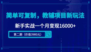 (4422期)简单可复制,教辅项目新玩法,新手实战一个月变现16000+(第2期+课程+资料)-副业吧