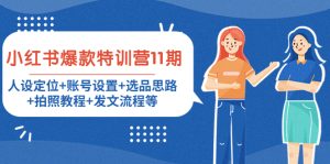 (4315期)小红书爆款特训营11期:人设定位+账号设置+选品思路+拍照教程+发文流程等-副业吧