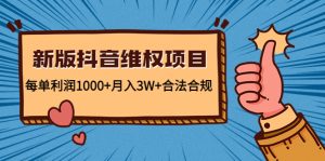 （4566期）新版抖音维全项目：每单利润1000+月入3W+合法合规！-副业吧