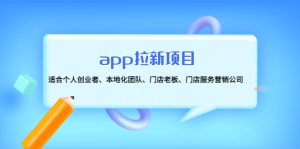 （4597期）app拉新项目：适合个人创业者、本地化团队、门店老板、门店服务营销公司-副业吧
