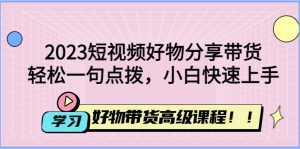 （4620期）2023短视频好物分享带货，好物带货高级课程，轻松一句点拨，小白快速上手-副业吧