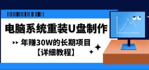 (4677期)电脑系统重装U盘制作,年赚30W的长期项目【详细教程】-副业吧