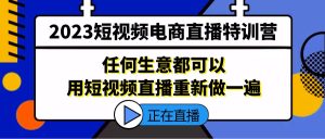 (5319期)2023短视频电商直播特训营,任何生意都可以用短视频直播重新做一遍-副业吧