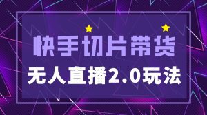 (5427期)快手网红切片2.0无人直播玩法保姆级教程,二驴的独家授权-副业吧