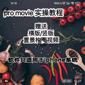 漆十二美食摄影,25节promovie实操高手课节-副业吧