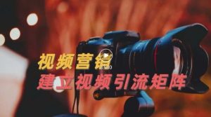 视频精准引流矩阵打造,帮助新手建立涨粉系统!【视频课程】-副业吧