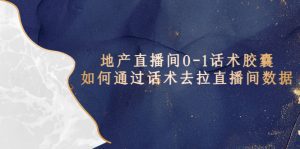 （5540期）地产-直播间0-1话术胶囊，知道怎么通过话术去拉直播间数据-副业吧