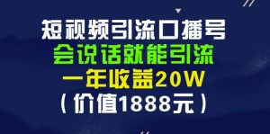 安妈·短视频引流口播号,会说话就能引流,一年收益20W(价值1888元)-副业吧