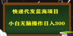 (5573期)2023最新蓝海快递代发项目,小白零成本照抄也能日入300+(附开户渠道)-副业吧