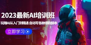 （5593期）2023最新AI培训班：玩赚AI从入门到精通 自动写各种爆款脚本 (4月26更新)-副业吧