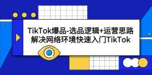 (5657期)TikTok爆品-选品逻辑+运营思路:解决网络环境快速入门TikTok-副业吧
