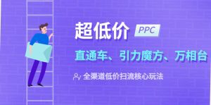 （5659期）2023超低价·ppc—“直通车、引力魔方、万相台”全渠道·低价扫流核心玩法-副业吧