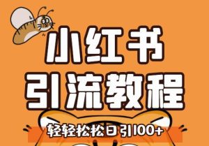 小红书运营引流全系列课程，每天引流100精准粉-副业吧