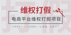 (5709期)电商平台维权打假项目,号称0投入日入1000+(仅揭秘,勿操作)-副业吧
