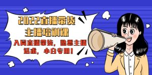 2022直播带货-主播培训课：入局直播带货，熟悉主播话术，小白专用-副业吧