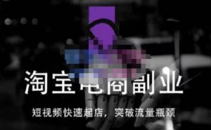 蓝Sir派·淘宝短视频快速起店，替代传统搜索方式，学会做一个不一样的淘宝店-副业吧