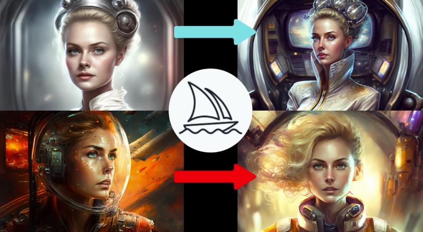 Midjourney V4实现连续性的人物创作：漫画，故事，动画操作教程参数设置-副业吧