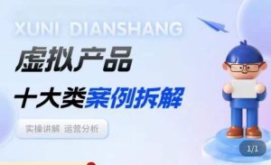 虚拟产品项目拆解课，十大类案例拆解分析运营玩法-副业吧