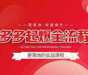 互力-多多新品打爆全流程，拼多多14天拉搜索自然流量，更落地·快速提升-副业吧