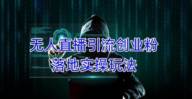 外面收费3980的无人直播引流创业粉落地实操玩法，单日引100+精准创业粉-副业吧