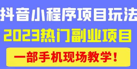 抖音小程序9.0新技巧，2023热门副业项目，动动手指轻松变现-副业吧