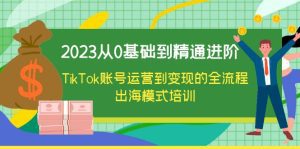 （6299期）2023从0基础到精通进阶，TikTok账号运营到变现的全流程出海模式培训-副业吧