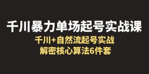 (6317期)千川暴力单场·起号实战课:千川+自然流起号实战, 解密核心算法6件套-副业吧