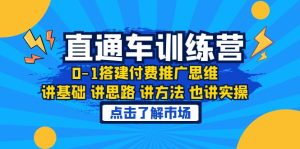 （6332期）淘系直通车训练课，0-1搭建付费推广思维，讲基础 讲思路 讲方法 也讲实操-副业吧