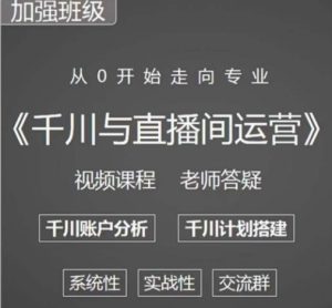 阳光哥·千川图文与直播间运营，从0开始走向专业，包含千川短视频图文、千川直播间、小店随心推-副业吧