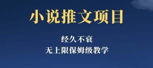 经久不衰的小说推文项目，单号月5-8k，保姆级教程，纯小白都能操作-副业吧