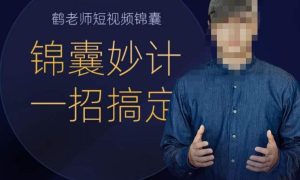 鹤老师短视频锦囊，短视频锦囊妙计一招搞定-副业吧