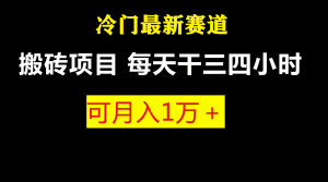 (6647期)最新冷门游戏搬砖项目,小白零基础也可以月入过万(附教程+软件)-副业吧
