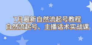 （6748期）7月最新自然流起号教程，自然流起号、主播话术实战课-副业吧